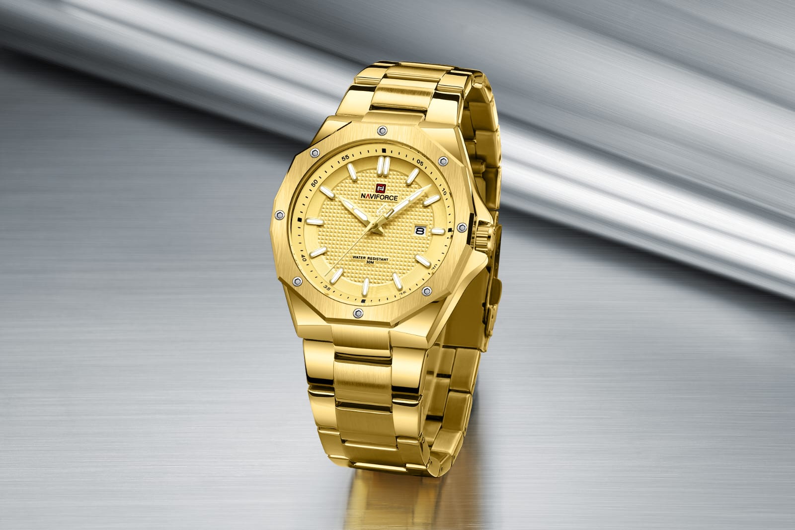 The NAVIFORCE NF9200 Gentleman's Gold Watch - Image 9