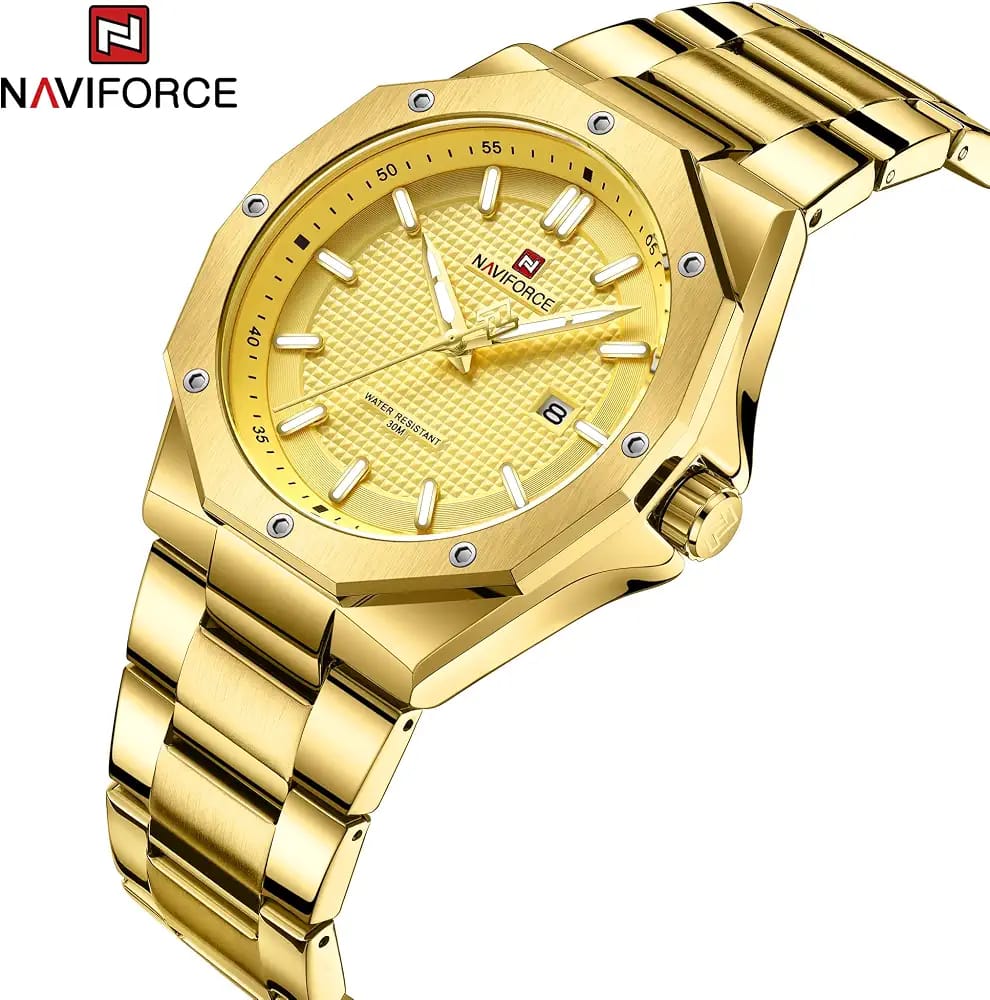 The NAVIFORCE NF9200 Gentleman's Gold Watch - Image 3